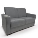 Ver imagem 4 de Sofá 2 Lugares Sala de Estar Recepção Suede Vitoria Cinza