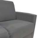Ver imagem 5 de Sofá 2 Lugares Sala de Estar Recepção Suede Vitoria Cinza