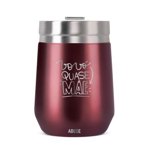 Copo Térmico Aduze Cuia Prime Vovó Quase Mãe 300ml - Vinho