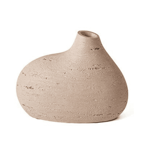 Mini Vaso em Poliresina 9,5x11,5x6cm (AxLxP) Bege 16310C Mart - 1