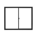 Ver imagem 1 de Janela de Aluminio de Correr 100x120cm 2 Folhas Soft Preto MGM