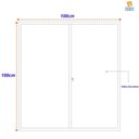 Ver imagem 4 de Janela de Aluminio de Correr 100x120cm 2 Folhas Soft Preto MGM