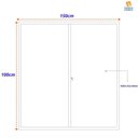 Ver imagem 4 de Janela de Aluminio de Correr 100x150cm 2 Folhas com Sólida Preto MGM