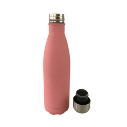Garrafa Térmica para Água em Aço Inox Rosa Média 500 Ml - 2