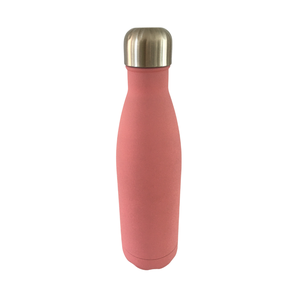 Garrafa Térmica para Água em Aço Inox Rosa Média 500 Ml
