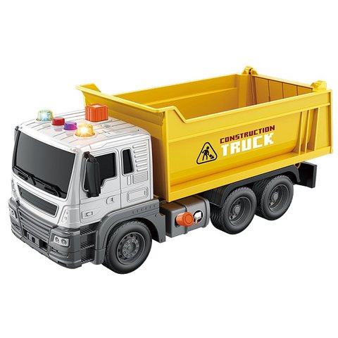 Carro Fricçao Construçao Som e Luz Caçamba Dm Toys Dmt6852