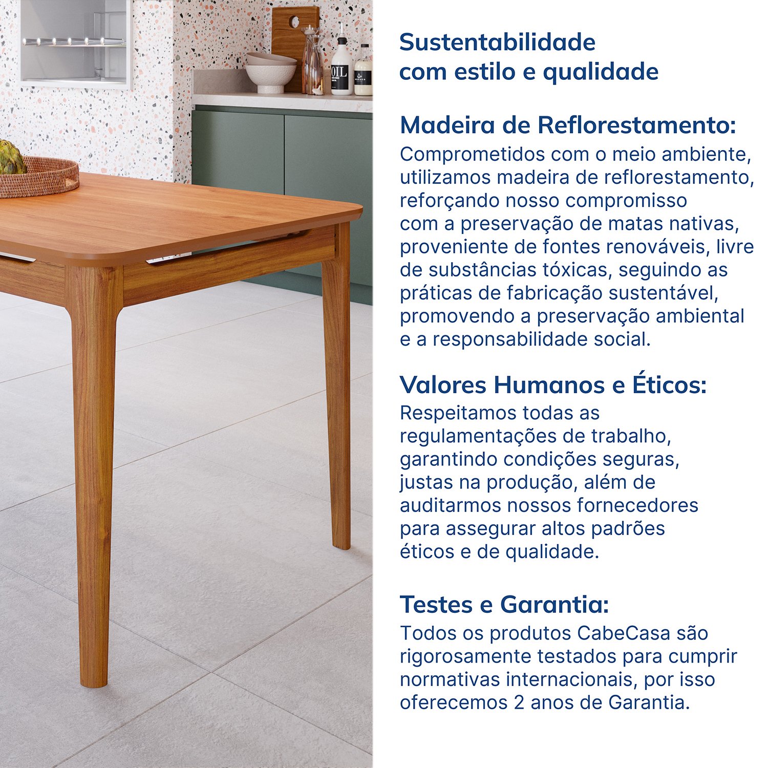 Mesa de Jantar 4 Lugares 130cm Miriti Cabecasa Madeiramadeira - 10