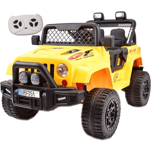 Carro Eletrico Jipe Off Road Amarelo Shiny Toys 12v Controle