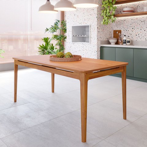 Mesa de Jantar 6 Lugares 180cm Miriti CabeCasa MadeiraOriginals