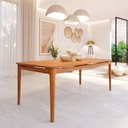 Ver imagem 1 de Mesa de Jantar 8 Lugares 210cm Miriti CabeCasa MadeiraOriginals Marrom/Caramelo