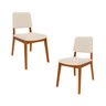 Kit 2 Cadeiras Madeira Maciça Estofada Miriti CabeCasa MadeiraOriginals - 1