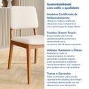 Ver imagem 6 de Kit 2 Cadeiras Madeira Maciça Estofada Miriti CabeCasa MadeiraOriginals Marrom/Caramelo/Creme