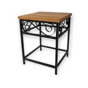 Ver imagem 3 de Banco Banquinho Quadrado Ferro e Madeira Artesanato Mineiro