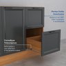 Cozinha Compacta 4 Peças 3 Aéreos 1 Balcão Soho CabeCasa MadeiraMadeira - 6