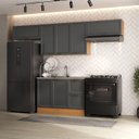 Ver imagem 1 de Cozinha Compacta 4 Peças 3 Aéreos 1 Balcão Soho CabeCasa MadeiraOriginals