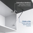 Ver imagem 6 de Cozinha Compacta Planejada 4 Peças 3 Aéreos 1 Balcão Soho CabeCasa MadeiraOriginals Cinza/Branco/Grafite