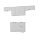 Ver imagem 2 de Cozinha Compacta Planejada 4 Peças 3 Aéreos 1 Balcão Soho CabeCasa MadeiraOriginals Branco