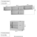 Ver imagem 3 de Cozinha Compacta Planejada 4 Peças 3 Aéreos 1 Balcão Soho CabeCasa MadeiraOriginals Branco