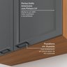 Cozinha Compacta 3 Peças 1 Paneleiro Duplo 1 Aéreo 1 Balcão Soho CabeCasa MadeiraOriginals - 5