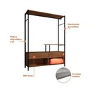 Ver imagem 2 de Guarda Roupa Closet Solteiro Barcelona Preto/demolição - Artefamol