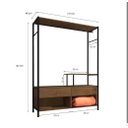 Ver imagem 3 de Guarda Roupa Closet Solteiro Barcelona Preto/demolição - Artefamol