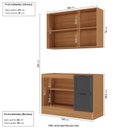 Ver imagem 2 de Cozinha Compacta 2 Peças 1 Aéreo 1 Balcão Soho CabeCasa MadeiraOriginals