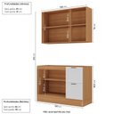 Ver imagem 2 de Cozinha Compacta 2 Peças 1 Aéreo 1 Balcão Soho CabeCasa MadeiraOriginals