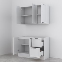 Cozinha Compacta 2 Peças 1 Aéreo 1 Balcão Soho CabeCasa MadeiraMadeira - 9