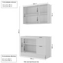 Ver imagem 2 de Cozinha Compacta 2 Peças 1 Aéreo 1 Balcão Soho CabeCasa MadeiraOriginals