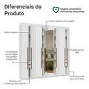 Ver imagem 5 de Guarda-Roupa Casal 8 Portas Batentes com Espelho Saturno Madesa