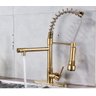 Torneira Cozinha Gourmet Monocomando Dourado Spray Extensor - 2