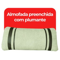 Poltrona Orgânica Chloe Boucle Verde Redonda Decorativa com Almofada Plumante - Arkell - 6