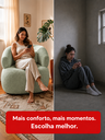 Ver imagem 4 de Poltrona Orgânica Chloe Boucle Verde Redonda Decorativa com Almofada Plumante - Arkell