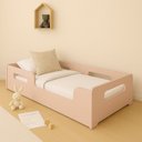 Ver imagem 2 de Cama Solteiro Infantil Princesa Menina Grade Lateral Mdf - Rose