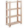 Estante Tramontina Modulare em Madeira Pinus com Acabamento Natural com 4 Prateleiras Tramontina - 1