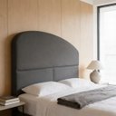 Ver imagem 1 de Cabeceira de Cama Box Estofada 100 Cm Solteiro Decoração Serena Organico Curva Boucle