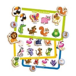 Jogo Bingo dos Bichos Brincadeira de Criança 2136 - 2