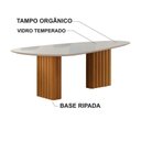 Ver imagem 4 de Conjunto Jantar 6 Cadeiras Maciça 2x1 Vdo Iza - Arbo Design- Cinamomo Off White Linho Palha