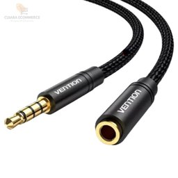 Cabo Adaptador Extensão P3 P2 4 vias para Headset celular - 3