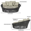 Ver imagem 3 de Kit Chaise Hungria e Espreguiçadeiras Catar Corda Náutica Alumínio Trama Original