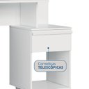 Ver imagem 5 de Escrivaninha Mesa Escritório 1 Gaveta Complemento