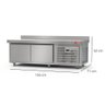 Balcão Preparo de Gavetas Congelados 1500 In430/p/220v/60hz/enp - 3