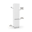 Ver imagem 3 de Paneleiro Simples Com 2 Portas Top Class Branco