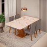 Mesa De Jantar 1,60 Feijó/off White Com 4 Cadeiras - 5