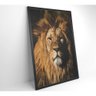 Quadro Leão 60x90 Cm Adesivo Fotográfico - 4