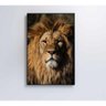 Quadro Leão 60x90 Cm Adesivo Fotográfico - 1