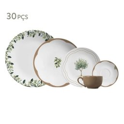 Conjunto com 6 Pratos Sobremesa Oliveira By Aurora 21 Cm - 2