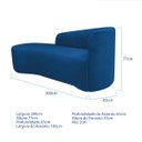 Ver imagem 3 de Kit Divã Recamier Orgânico França 200cm Lado Esquerdo e 2 Poltronas Amore Linho