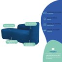 Ver imagem 4 de Kit Divã Recamier Orgânico França 200cm Lado Esquerdo e 2 Poltronas Amore Linho