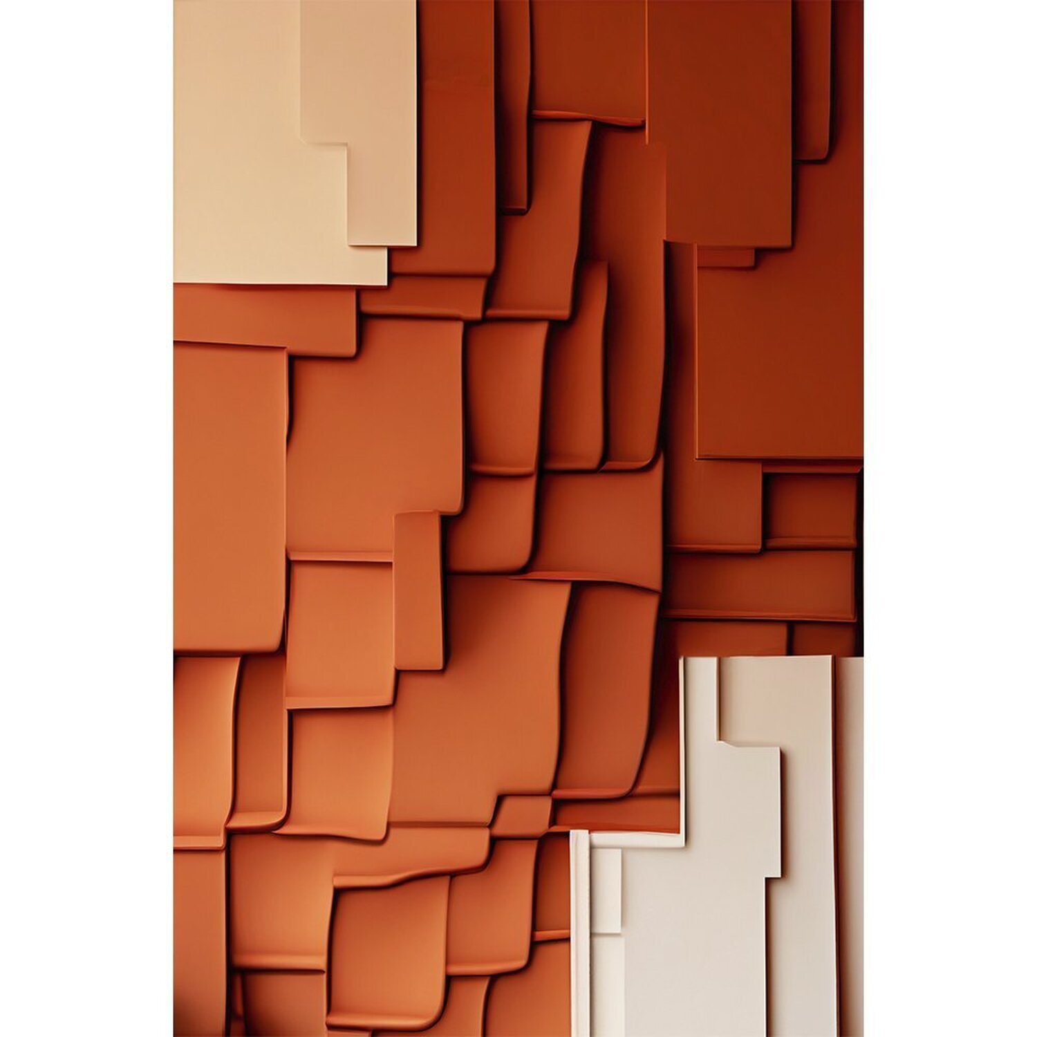 Quadro Decorativo 1 Tela Abstrato Ondas Diversos Tamanhos - 1